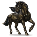 ossidiana, cavallo divino