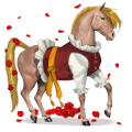 cavallo da corsa baio rossastro