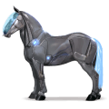 pegaso da corsa trottatore francese castano biondo platino