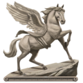 scultura, cavallo divino