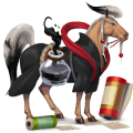 shodō, cavallo divino