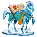 regina delle nevi, cavallo divino