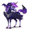 unicorno da corsa roano