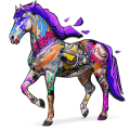 arte di strada, cavallo divino
