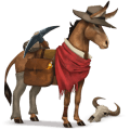 unicorno da corsa purosangue spagnolo baio