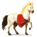 cavallo da corsa cavallo arabo grigio chiaro