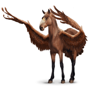 aquila, cavallo errante volante