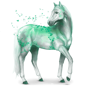smeraldo, cavallo di gemma
