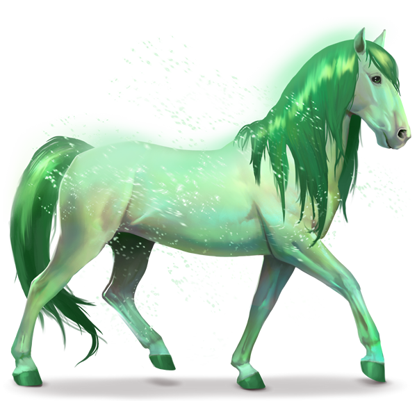 cavallo dell'arcobaleno forest green