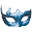 la maschera di carnevale blu