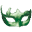 la maschera di carnevale verde