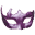 la maschera di carnevale viola