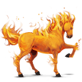 cavallo da corsa elemento del fuoco