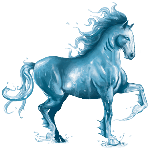 oceano, cavallo d'acqua